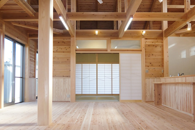 松井建築設計の設計実績写真,東野町の家,リビング･ダイニング,大家族の集いの場
